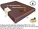 Dogbed4less Large Orthopedic Memory Foam Dog Bed for Medium to Large Dogs with Durable Waterproof Internal Case, Removable Washable Denim Cover + Bonus Pet Bed Case, 41X27X4 Fit 42X28 Dog Crate, Brown