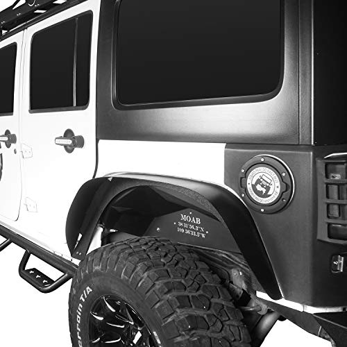 Hooke Road Front & Rear Inner Fender Wheel Well Inner Liners Compatible with Jeep Wrangler JK