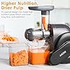 Juicer-Machine-Aicok-Slow-Masticating-Juicer-with-Reverse-Function-Cold-Press-Juicer-with-Upgrade-Quiet-Motor-Juice-Jug-and-Brush-for-High-Nutrient-Juice-BPA-Free Juicer Machine, Aicok Slow Masticating Juicer with Reverse Function, Cold Press Juicer with Upgrade Quiet Motor, Juice Jug and Brush for High Nutrient Juice, BPA Free