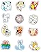 3 Sheets Puffy Scrapbooking Party Stickers + 43 Skateboard Stickers FREE USA SHIPPING - PIKACHU PUFFY / SKATEBOARD