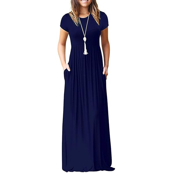 SVALIY - Vestido largo de playa para mujer, sin mangas SVALIY - Vestido largo de playa para mujer, sin mangas