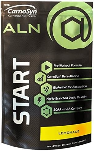 at Large Nutrition: Start Pre-Workout, Lemonade Flavor, Highly Branched Cyclic Dextrin, BCAA + EAA Complex, Great-Tasting Natural Flavoring, Muscle-Building Aminos, Increases Energy and Endurance