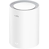 Cudy BE3600 3-Port Wi-Fi 7 Gigabit Mesh System, 970 sq ft, M3600 1-Pack | 2882+688 Mbps wifi 7, 3x GbE ports, 200 Devices, WPS, Fast Roaming, Seamless Mesh, Multiple VPN, App &amp; Cloud control