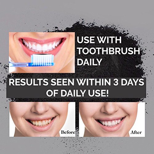 Kshion Teeth Whitening Powder Natural Organic Activated Charcoal Bamboo Toothpaste