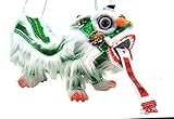 Mandala Crafts Chinese Hand Marionette Puppet (Green Lion Marionette)