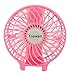 Topwell Handfan Rechargeable Fans Portable Handheld Mini Fan Battery Operated Cooling Fan Electric Personal Fans Foldable Fans with 18650 Battery for Home and Travel (Pink)