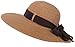 Sun Hats for Women Wide Brim Summer Beach Sun Straw Hats Visor Hats for women, Brown/Beige Mix