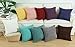 CaliTime Cozy Throw Pillow Cover Case for Couch Sofa Bed Comfortable Supersoft Corduroy Corn Striped Both Sides 18 X 18 Inches Deep Purple