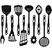 HULLR 10-Piece Nylon Kitchen Utensils Cooking Tool Set - Classic Black