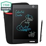 Parallel Halo LCD Drawing Board, 9.7' Drawing Area Colorful Drawing Doodle For Kid Learning, Black