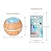 TOMNEW 150ML Aromatherapy Diffuser Ultrasonic Essential Oil Diffuser Kids Room Fragrance Mini Aroma Humidifier Wood Grain Waterless Auto Shut-Off and 7 Color LED Lights Changing for Home Baby (Brown)