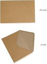 C6 Kraft Envelopes 114x162mm Pack of 50 Self Seal Brown Invitations Weddings view 3