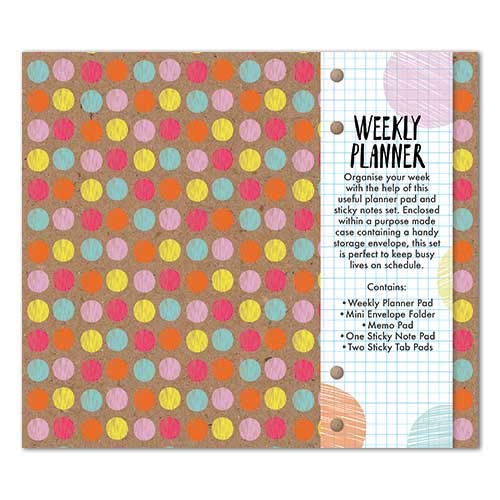 Love Life Weekly Planner Organiser - Sticky Notes Memo Pad Weekly Notepad