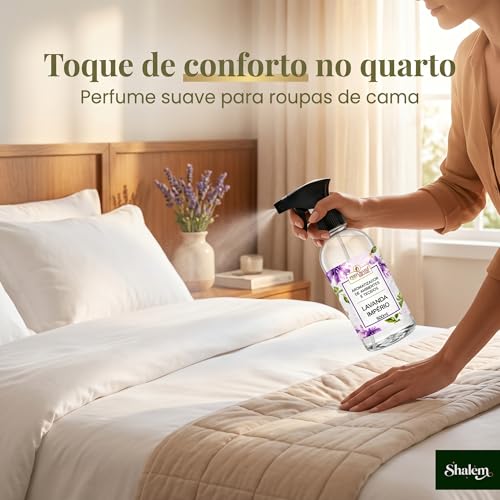 Aromatizador de Ambientes e Tecidos 500ml – Home Spray Perfumado Premium, Aroma Duradouro para Casa, Sofás, Cortinas e Roupas - Lavanda Imperio