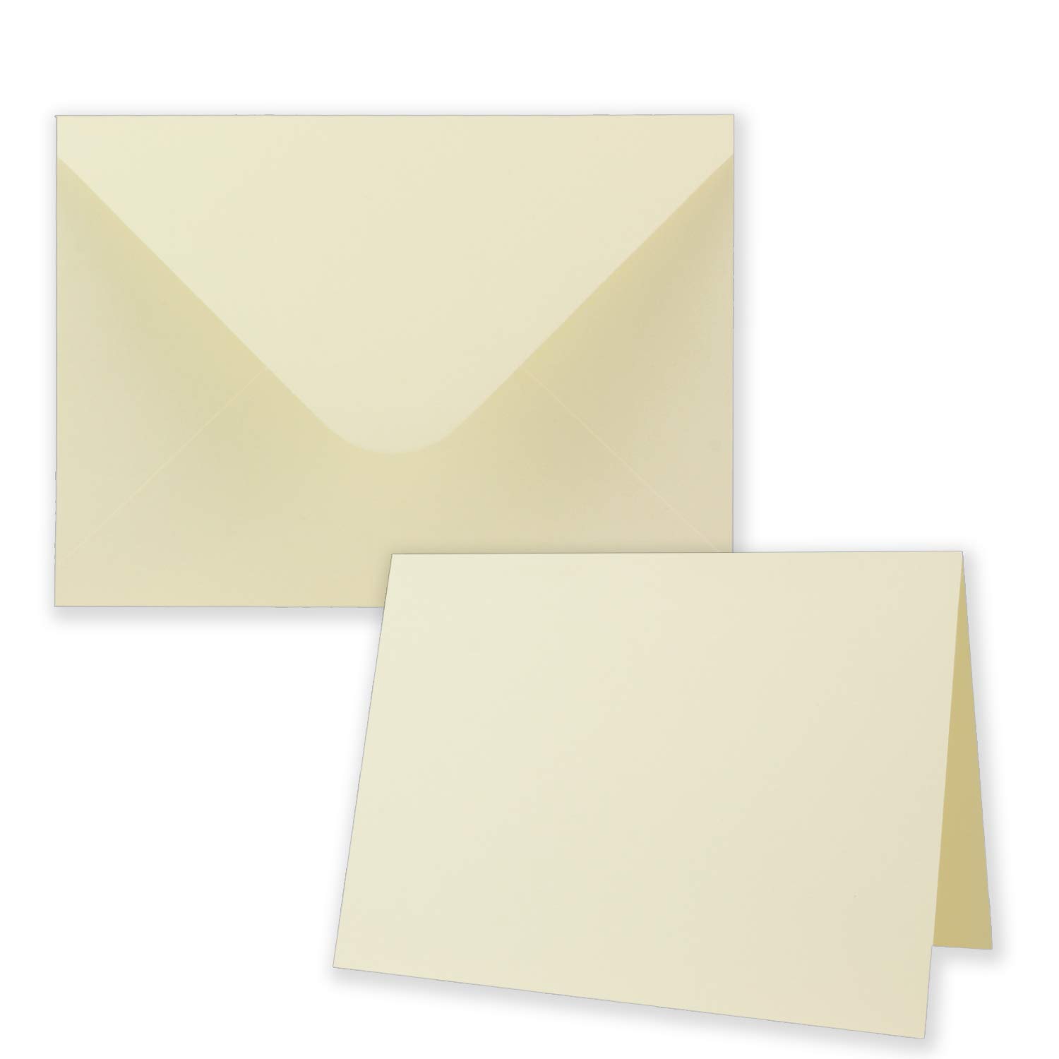 NEUSER PAPIER 40x folding card set including envelopes larger than DIN B6 oversize blank invitation cards in cream with structural embossing folding cards with embossed pattern