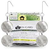 EN-GARD Bird Dazzle Discs - Set of 16 Discs (8 Pre-Assembled Pairs) - Eco-Friendly Non-Toxic Bird Repellent Discs Scare Away Birds to Protect Your Home and Garden