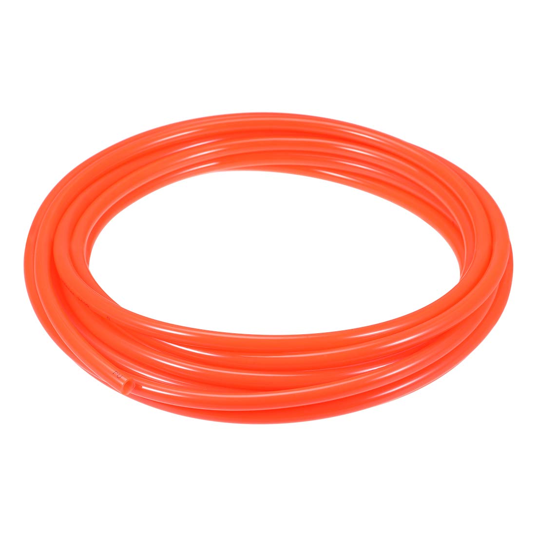 sourcing map Pneumatic Air Tubing, 10mm OD x 6.5mm ID 7m (275 Inch) PU Polyurethane Air Compressor Tubing Hose Pipe Orange
