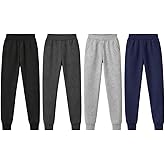 Studio 3 Boy’ Sweatpants – 4 Pack Active French Terry Jogger Pants