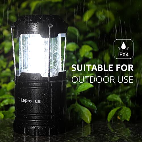 Lepro LED Camping Lantern, Super Bright, Battery Powered, IPX4 Water