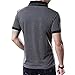 Yong Horse Men's Sports Gym Jogger Pants Fit Workout Running Sweatpants with Zipper Pockets (Grey Black-Red, 3XL)