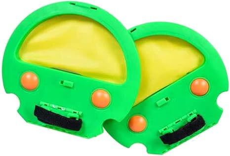 Amazon フライングボール ハンドキャッチボール 野球キャッチ練習 外遊び 室内投げキャッチボール ラケットゲーム 弾力ボールセット 子どもスポーツトイ 親子フィットネス ストレス解消 子供の反応に適した グリーン ラケットゲーム おもちゃ