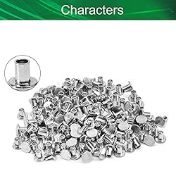 Yinpecly 200PCS Round Flat Head Rivet 6x8mm/0.24x