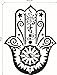 BIBITIME Wall Decal Vinyl Sticker Decals Hamsa Hand Eye Indian Yoga Buddha Menhdi Ganesh Fatima Namaste