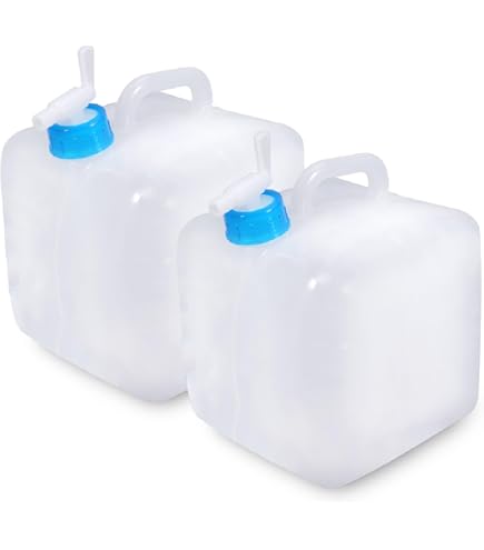 Emergency Water Jug Bags With Spigot 5Pcs Foldable Insulated