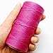 284yrd Pink Leather Sewing Waxed Thread 150D 1mm Leather Hand Stitching 125g