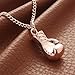 Godyce Rose Gold Boxing Gloves Pendant Necklace for Women Men Girl - Jewelry