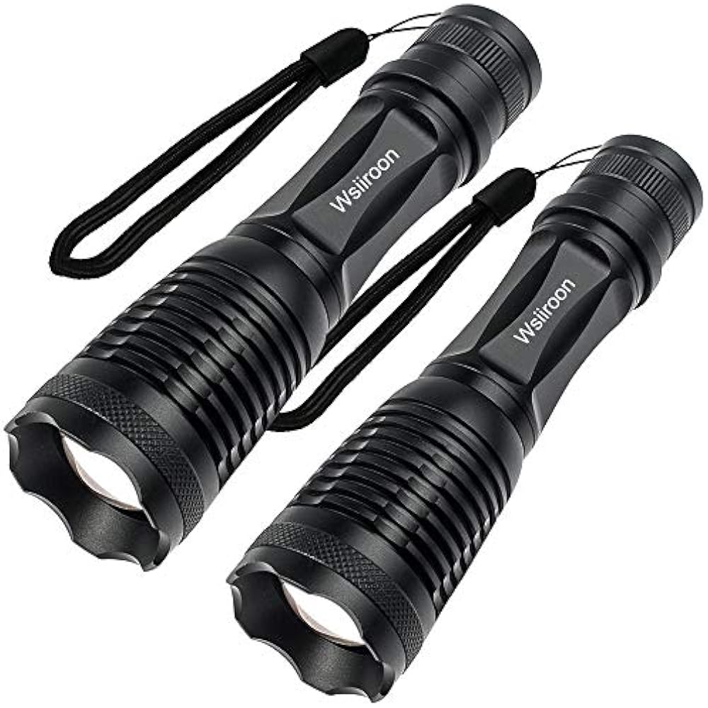 UltraBright Handheld Flashlights LED Flashlight, Wsiiroon CREE XMLT6