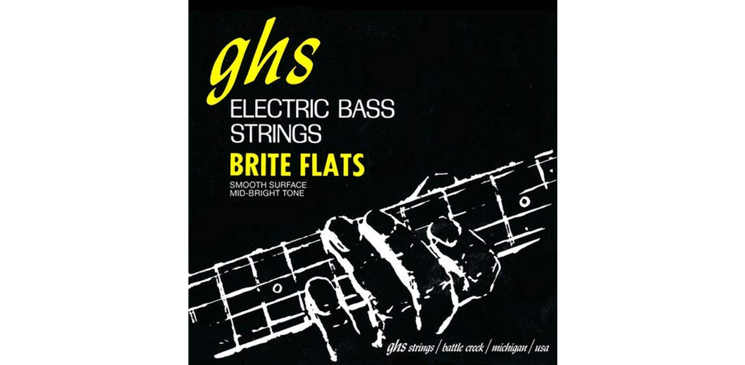 GHS BRITE FLATS String Set for Electric Bass - 3065 - Medium Scale - 049/108