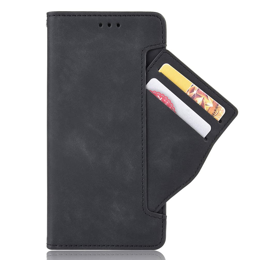 TIANCI Wallet Case for OnePlus Nord 2 5G Cover, Flip Case for OnePlus Nord 2 5G Retro Style Wallet Magnetic Stand Cover, Case Wallet PU Leather Phone Cover for OnePlus Nord 2 5G-Black