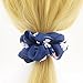Susulu Set of 4pcs Women's Chiffon Flower Hair Scrunchies Chiffon Ponytail Holder (Mix Colors)