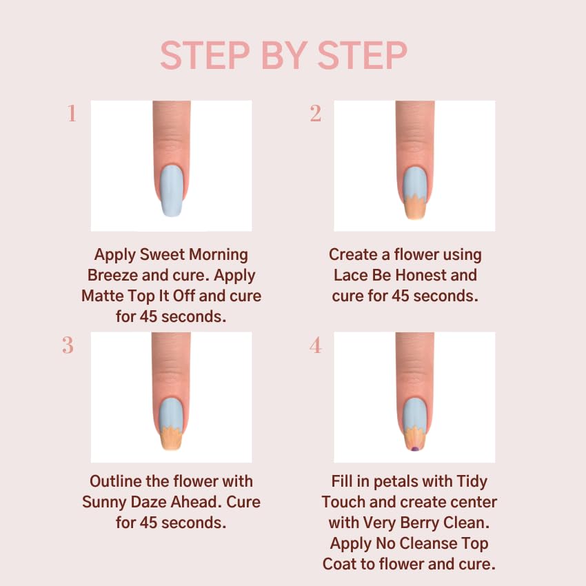 Gelish Lace Is More Mini Spring Collection - Soak Off Polish, Long-Lasting, Vibrant Color, Professional Quality, High Shine, Chip-Resistant (Sweet Morning Breeze) - Image 4