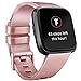 Tobfit Sport Bands Compatible with Fitbit Versa 2/Versa/Versa Lite/Versa SE, Soft TPU Wristbands Accessories for Women Men, Silver, Small