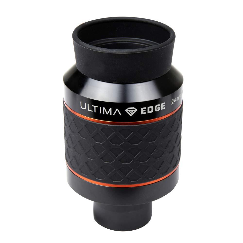 Celestron 93453 Ultima Edge 24mm Parfocal Ultra Flat Field Eyepiece Designed for 1.25" Focusers - Incredibly Crisp Views, Fully Multi-Coated Lens, Moulded Rubber Grip, Black