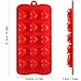 Silicone Chocolate Candy Molds, AIFUDA 4 Packs Non-stick Baking Molds Ice Cube Trays for Making Cake Muffin Cupcake Gumdrop Jelly - Heart, Star & Shell