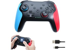 Switch Controller,Wireless Game Controllers Compatible with Lite/OLED, Multi-Platform Windows PC with Programmable/Vibration/