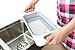 SAMMART Over The Sink Rectangular Colander (Grey)