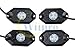 Wiipro LED RGB Rock Lights Kit - 4 Pods Multicolor Neon Underglow Lighting APP Bluetooth Control & Timing & Flashing & Music Mode for JEEP Off Road Truck Car ATV SUV Yacht Boat
