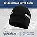 TrailHeads Men’s Power Cap - 4-Way Stretch Skull Cap - Black/Silver Reflective