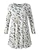 Veranee Women's Plus Size Swing Tunic Top 3/4 Sleeve Floral Flare T-Shirt X-Large 16-5