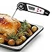 Instant Read Meat Thermometer, CUSIBOX Auto-Off Digital Meat Thermometer, BBQ Food Cooking Thermometer with Collapsible Internal Probe for Kitchen, Grilling, Cooking, Candy, Steak, Milk, Bathing Water