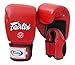 Fairtex Muay Thai Boxing Gloves BGV1 BR Breathable White 16 oz Training & Sparring Gloves for Kick Boxing MMA K1