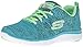 Skechers Sport Women's Flex Appeal 2.0 Fashion Sneaker, Blue/Lime Knit, 8.5 M US
