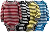Carter's Baby Boys' 4 Pack Striped Bodysuits (Baby)