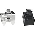 TWAITU1 Pcs QP-02-4.7 PTC Refrigerator Start Relay 1 Pin Coolers Compressor Starter with 1pcs Refrigerator Overload Protector 1/2HP