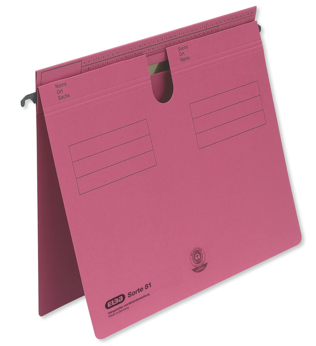 Elba 81459BL Suspension Filer Class 81 for Commercial or Official Filing Pack of 50 Blue Hanging Files Sort 81 red