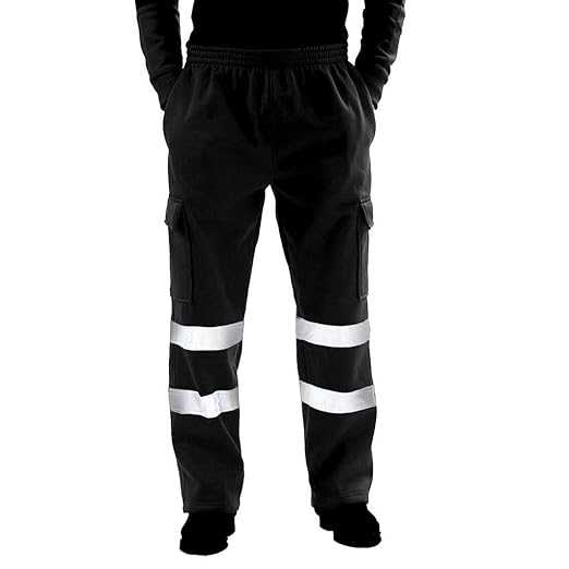 Buy OMINA Mens Hi Vis Work Pants Cargo, Night High Visibility